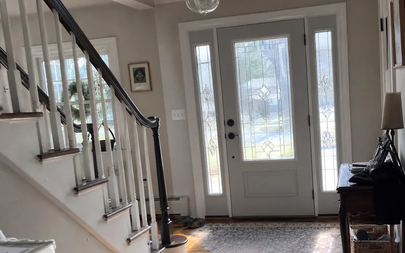 New insulated fiberglass exterior door